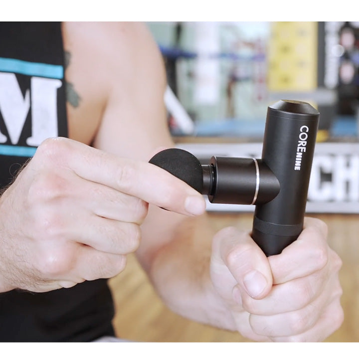 COREnine Micro Percussion Massager | Deep Tissue, 4 Speeds, TSA-Approved, $169 COREnine Micro Percussion Massager | Deep Tissue, 4 Speeds, TSA-Approved, $169